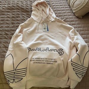 Adidas The Brand With The 3 Stripes Tri color Hoody Wonder White/Beige/Black